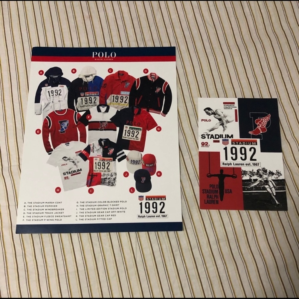Polo Ralph Lauren Stadium 1992 Collection Catalog Cards